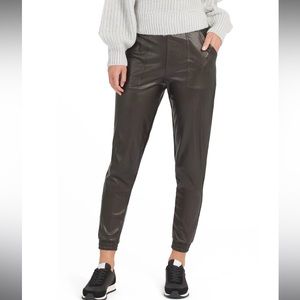 Spanx Faux Leather Jogger Pants